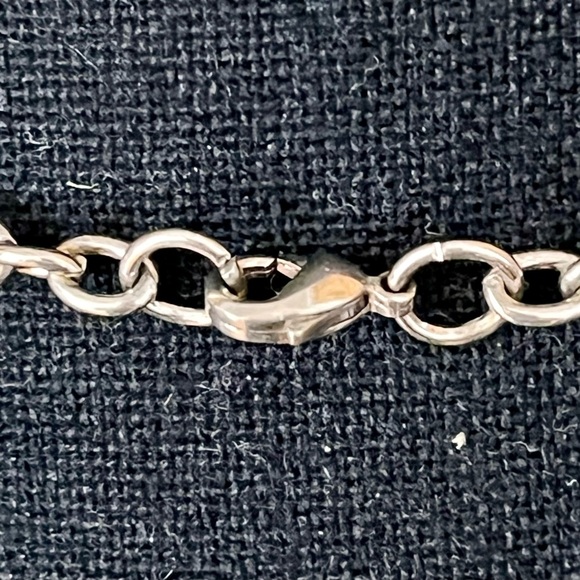 Handmade Silver Wire Sea Glass Arrow Pendant Necklace Natural Gift Geometric VTG - Picture 8 of 10